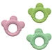 three-lobed ring natural latex teether toy